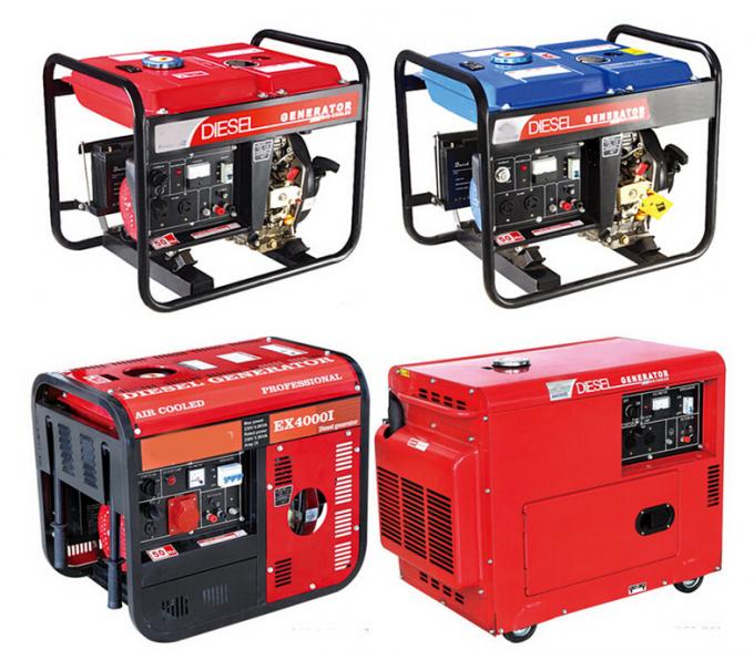 Battery Powered Reliable Durable 5kw Open Diesel Generator AC Single Phase