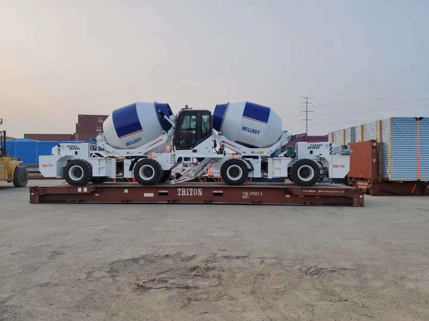 Latest company case about 2 sets concrete mixers sent to Vietnam on 6th,March