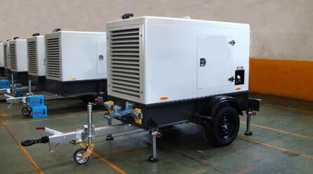 High Performance 500kw Mobile Diesel Generator with Deepsea Controlller Soundproof