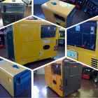 Open Type Power 5kva Air-cooled Diesel Driven Generator with 10 inch Wheels