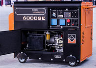 4 Stroke Electric Start 5kw Diesel Power Generators With AVR , Low Oil Alarm System Air Cooled