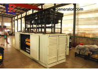 50Hz 1000kw Container Generator Set With Electrical Start Motor , 5 ~ 12 kPa Fuel Gas Pressure