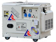 Super Silent Emergency Gasoline Tri Fuel Generator 5kva , Single Phase