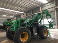 Green 5 Ton Wheel Loader With Grabber 360 Swing Angle For Transport
