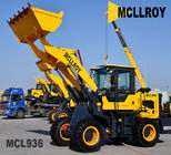 Compact Articulated Front Bucket Wheel Loader MCL936 Yunnei4100 65kw Engine Power