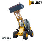 Mechanical Lever Mini Wheel Loader 2.0meter Compact Hydraulic Pilot For Option