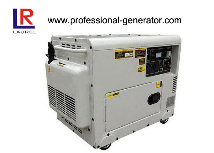 Copper Wire Silent 5kw Diesel Generator AC Single Phase , Small Size Save 8% Freight