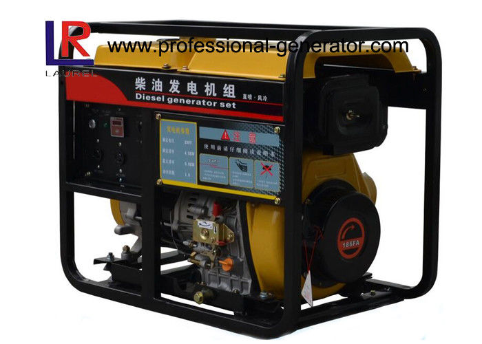 Air - Cooled Direct Injection 5kw Small Diesel Portable Generator with AVR