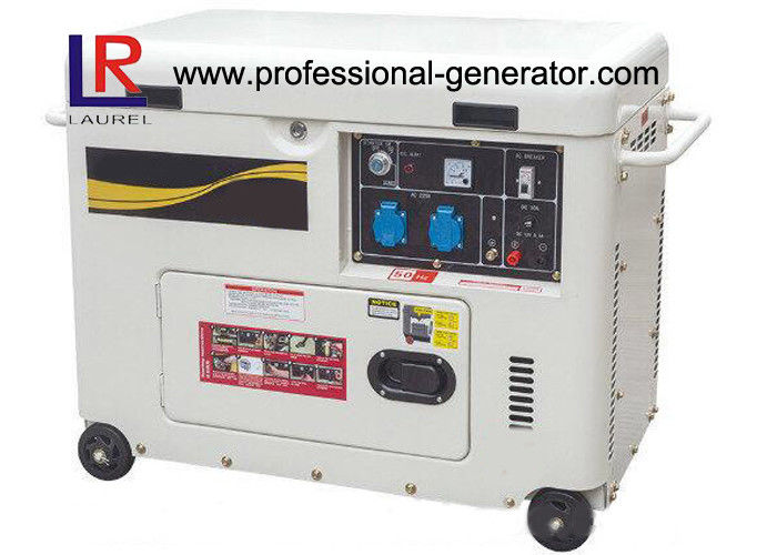 220V / 380V Electric Start 5kw Diesel Generator AC 3 Phase with 12V 8.3A Output
