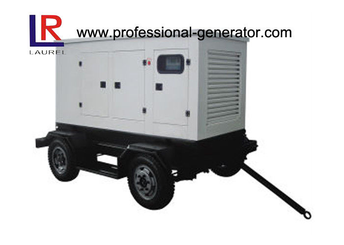 Water Cooled 30kw Mobile Trailer Mounted Diesel Generator , Customised  Available