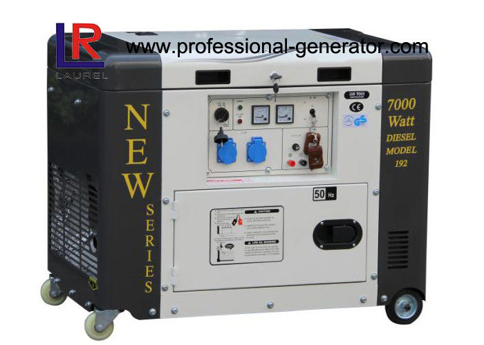 Single Phase 50HZ 6.5kVA Portable Diesel Power Generator With Electric Start