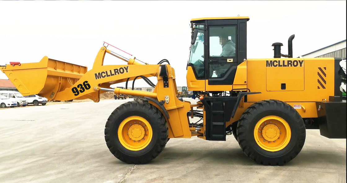 YN4100 Supercharged Air Brake Heavy Construction Machinery Articulated Loader Dipper Capacity 1.1 M³ 65KW