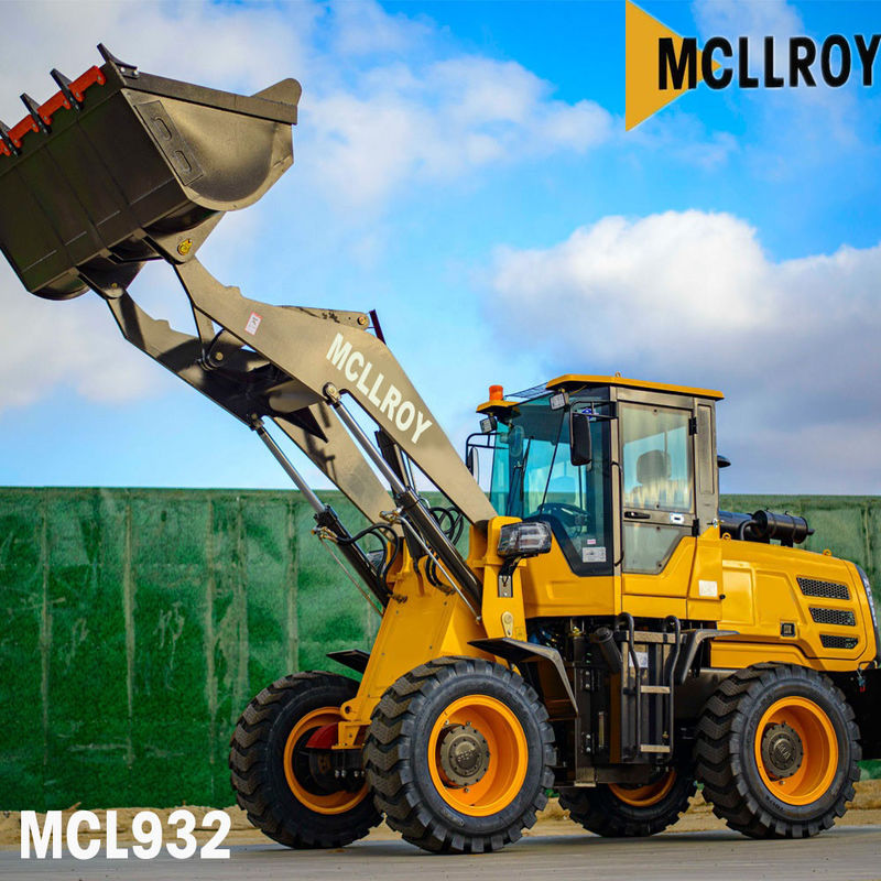 Articulated Mini Wheel Loader 3200mm Dumping Height 1.5T Loading Capacity