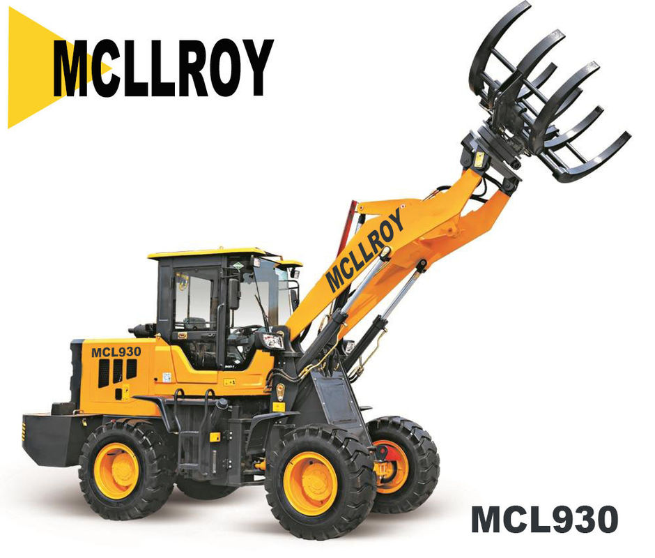 Mini Wheel Loader MCL930 ZL930 Max. Speed 30km/h Customized color Compact Wheel Loade Hydraulic Pilot For Option