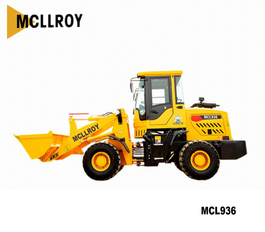 Mcl936 Mini Wheel Loader Height 3.5m Rubber Tire Construction Machines