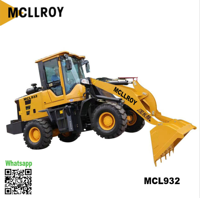 MCL932 ZL932 Hydraulic Front Wheel Loader YN490 Supercharged 58kw 2400rpm