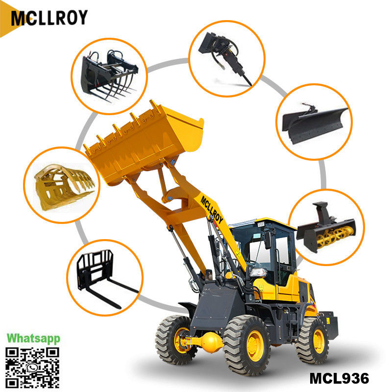 Compact Articulated Mini Loader Mcl936 Zl936 Rate Load 1800kg Dump Height 3.5m