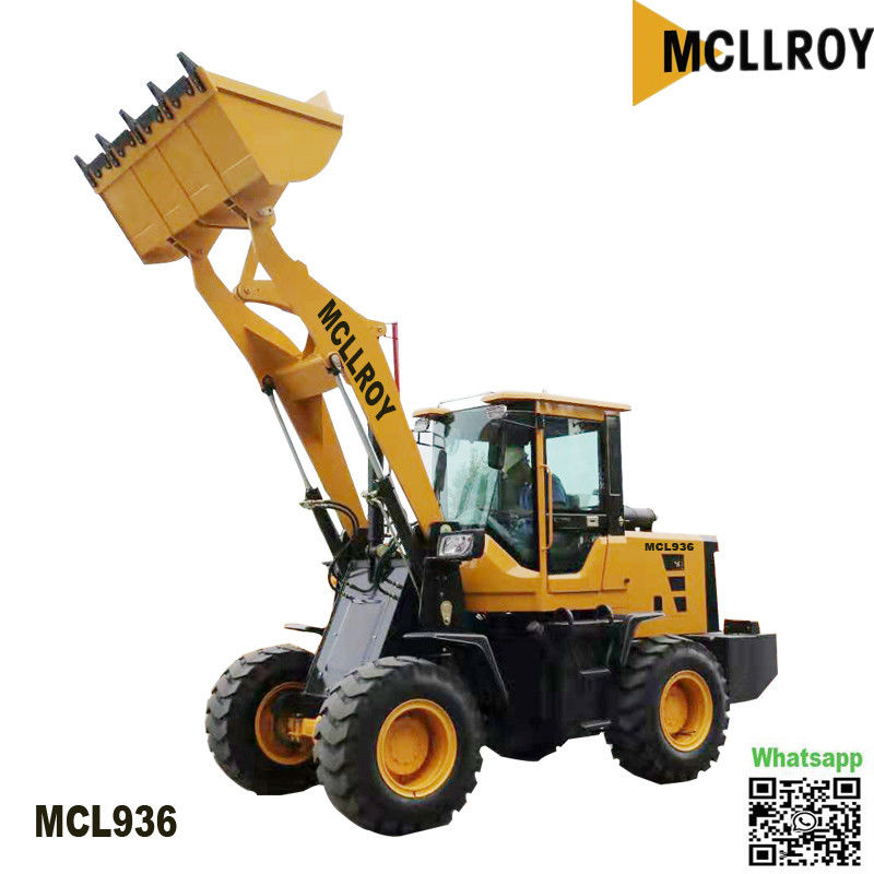 Compact Mini Wheel Loader MCL936 ZL936 30km/H Hydraulic Pilot For Option